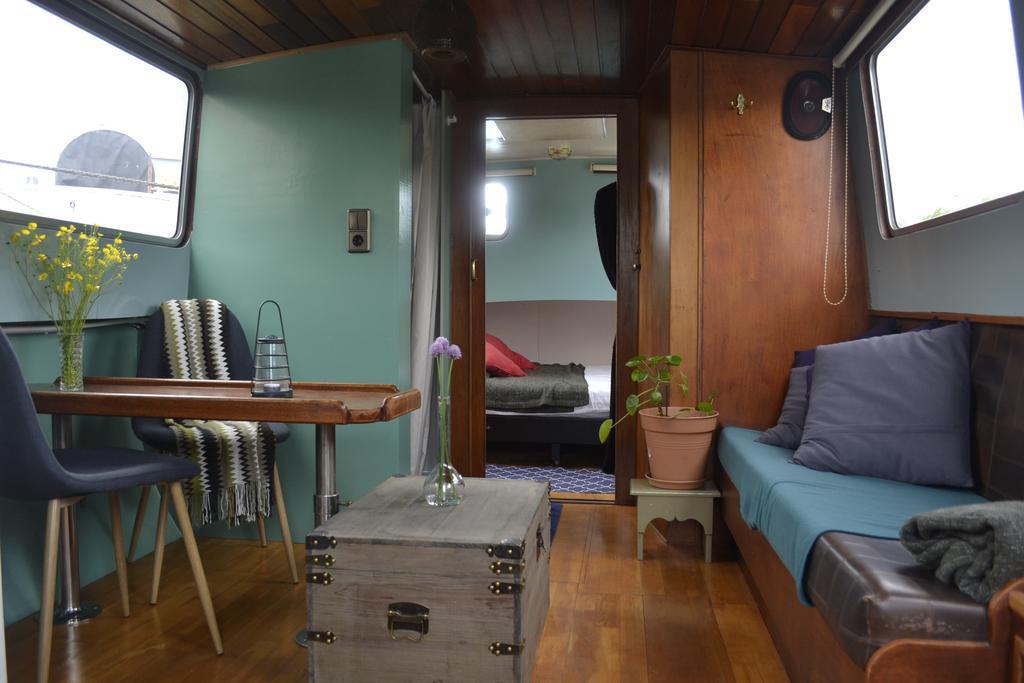 Boat with shower and separate toilet